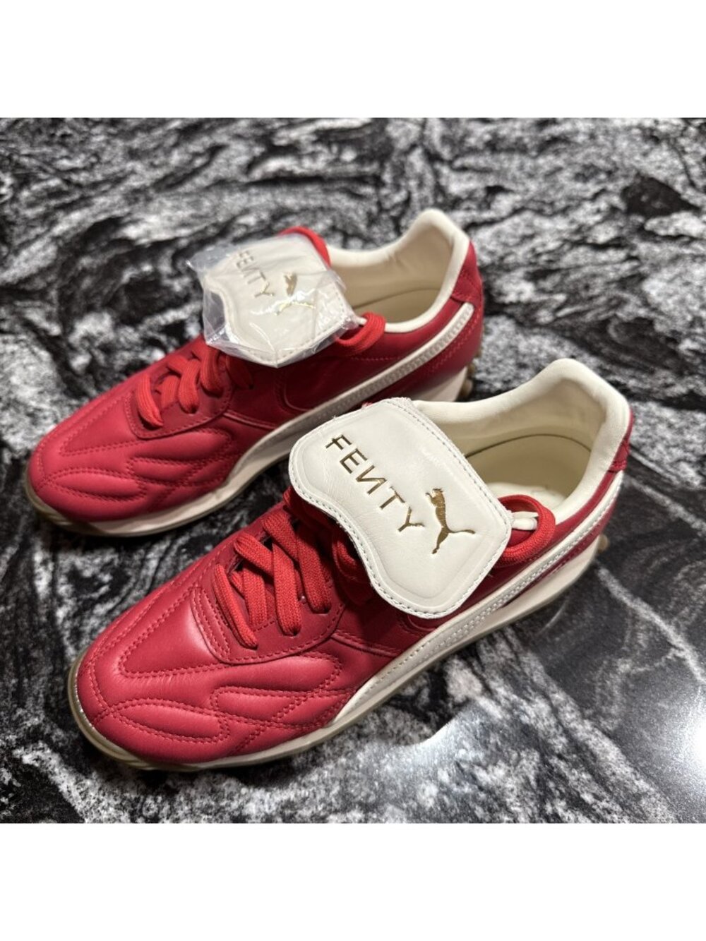 PUMA Fenty x Avanti VL Rihanna Club Red Leather Shoes Sneaker Women’s Size 7 New